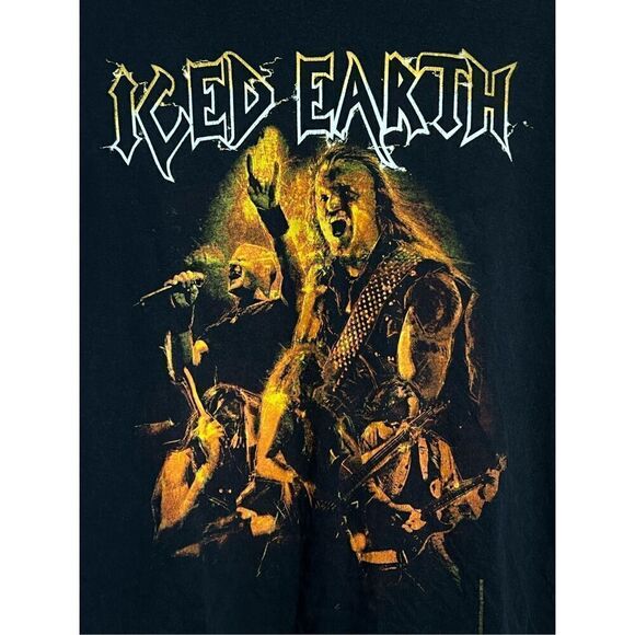 Y2K Iced Earth Vip Concert Tee - Picture 2 of 5